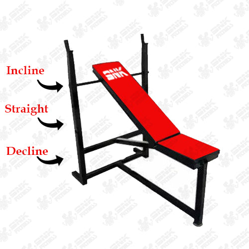3 in 1 Gym Exercise Bench Press incline, decline and straight bodybuil ...