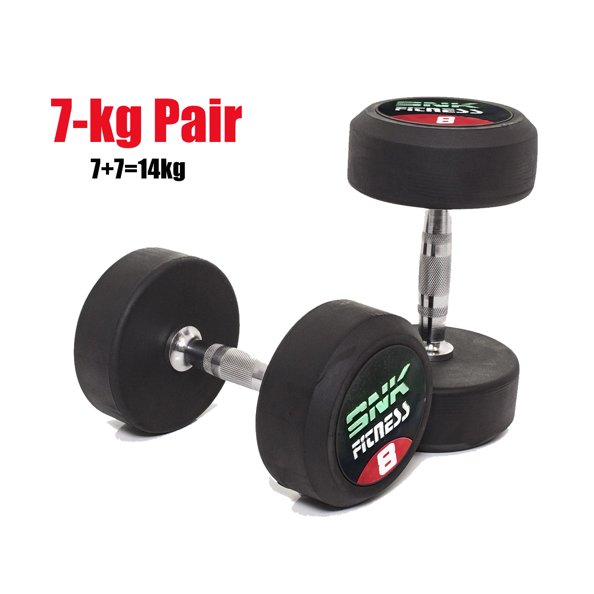 Buy Pair Of 7kg Professional SNK FITNESS Dumbbells Rubber Coated Dumbbell Fitness Home Gym Home Exercise Dumbell 7 7