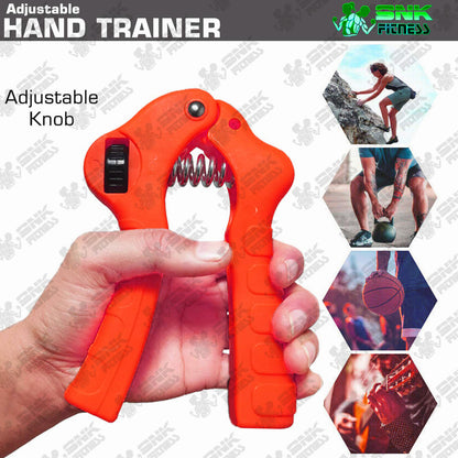 Adjustable Hand Gripper | Hand Grip Strengthener for Gym, Home & Physiotherapy (Up to 60kg Resistance)