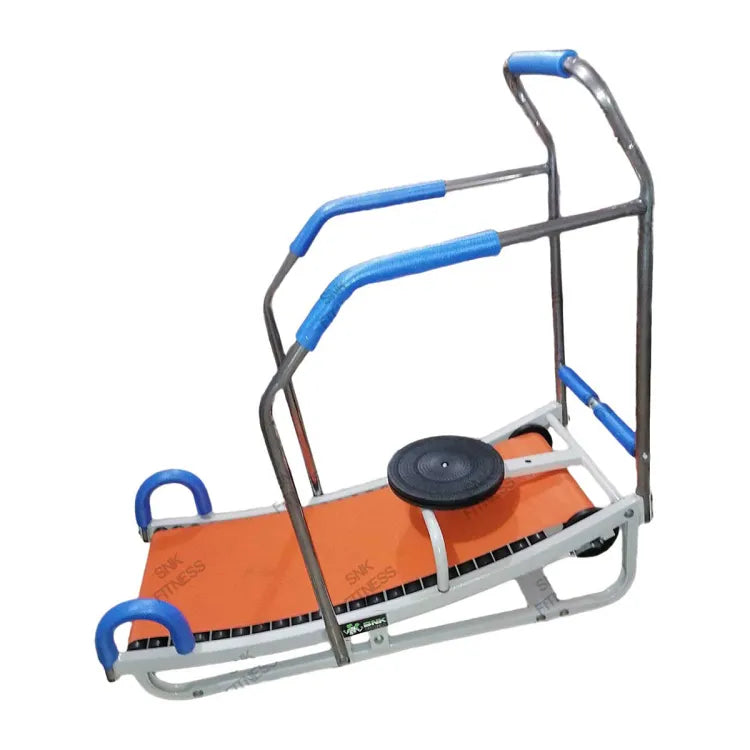 Heavy Duty Curved Manual 23 Roller Treadmill With Twister - Manual Running Machine in Pakistan (Random Color)