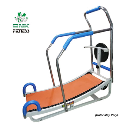 Heavy Duty Curved Manual 23 Roller Treadmill With Twister - Manual Running Machine in Pakistan (Random Color)