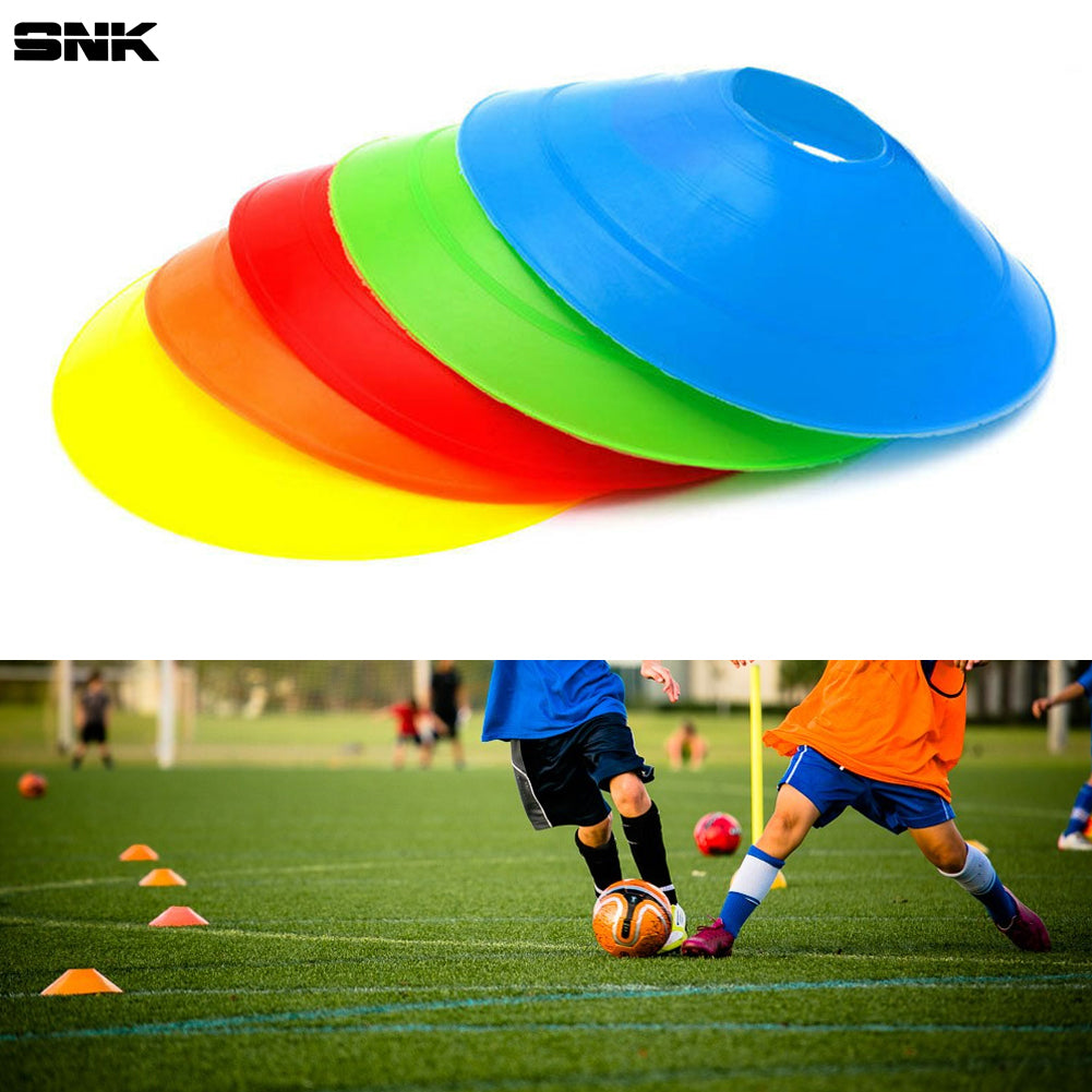 Football Training Cones Pack of 50 / 24 / 12 Soccer Football Sports Speed Training Tool - Football marking