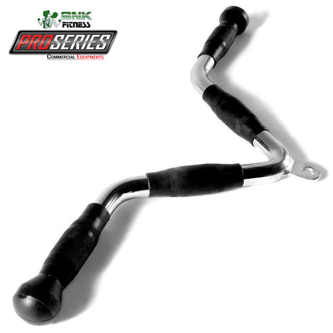Cable Machine Curl Handle Cable EZ Curl Bar - Preacher Handle Exercise Machine Attachment Commer ...