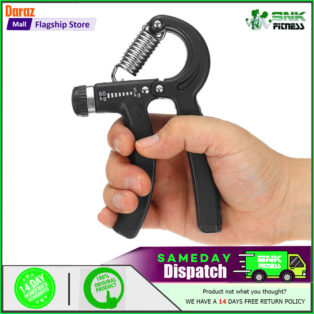 Adjustable Hand Gripper | Hand Grip Strengthener for Gym, Home & Physiotherapy (Up to 60kg Resistance)