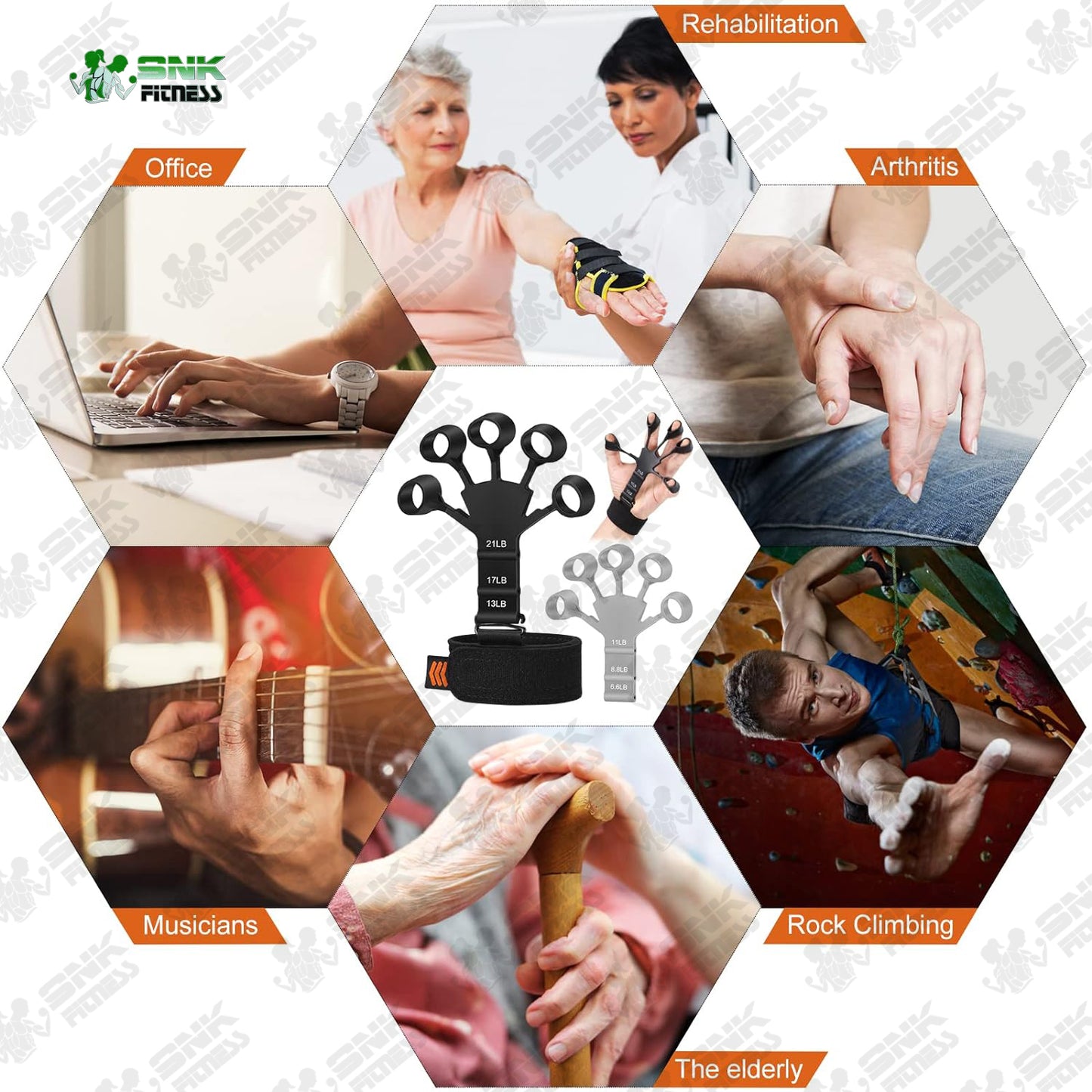 Adjustable Hand Gripper | Hand Grip Strengthener for Gym, Home & Physiotherapy (Up to 60kg Resistance)